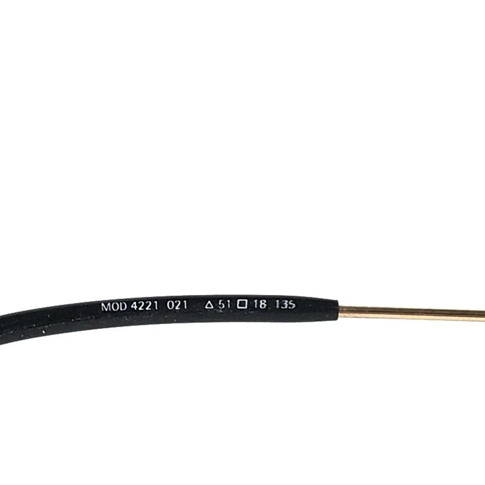 Longines MOD.4221 021 Eyeglasses Frames Silver Gold Round Full Rim 51-18-135